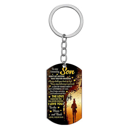 The Love I Have For You Will Never Chage - Multi Colors Personalized Keychain - A886