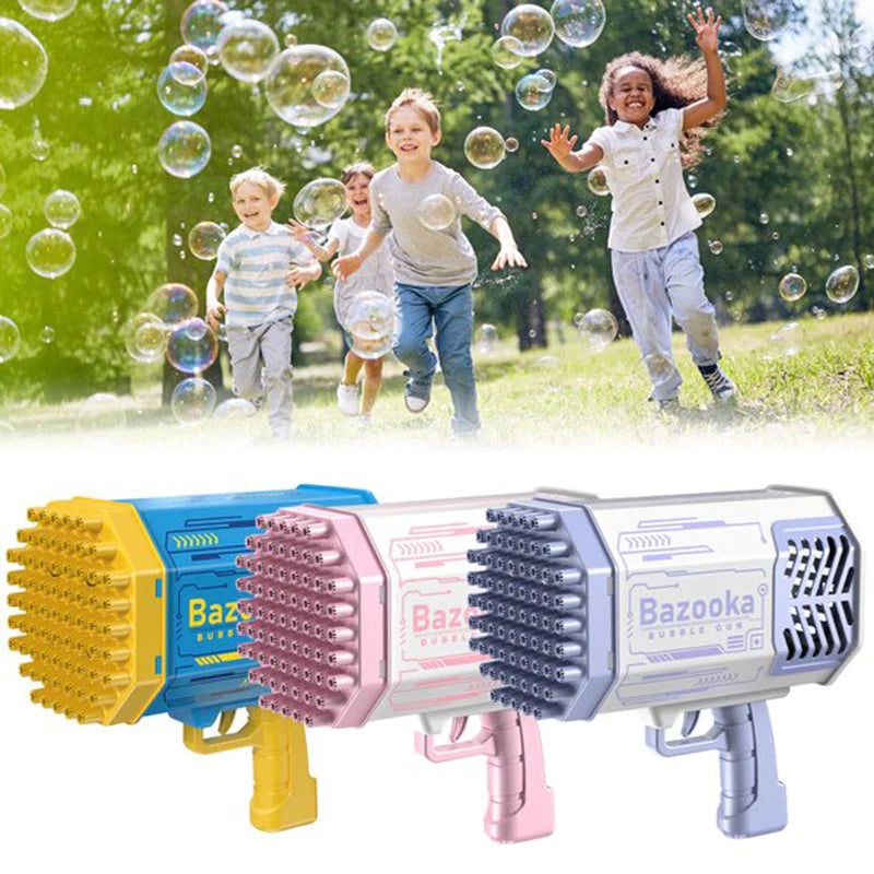 Upgraded Bubble Gun Toy with Colorful Lights