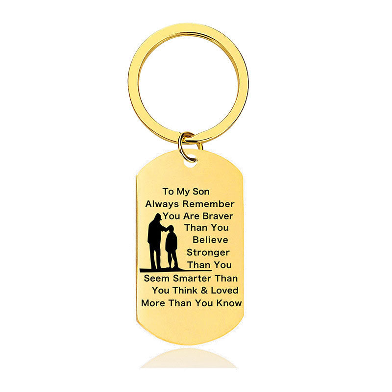 Always Remember You Are Braver Than You Believe - Inspirational Keychain - A897