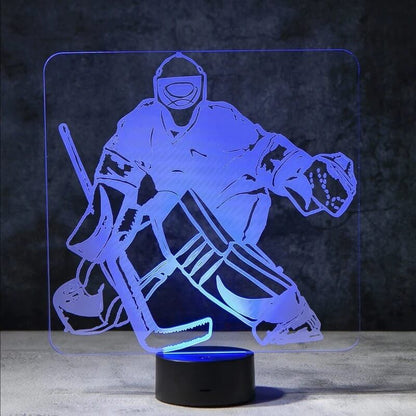 Hockey Goalie 3D Illusion Lamp