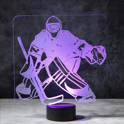 Hockey Goalie 3D Illusion Lamp