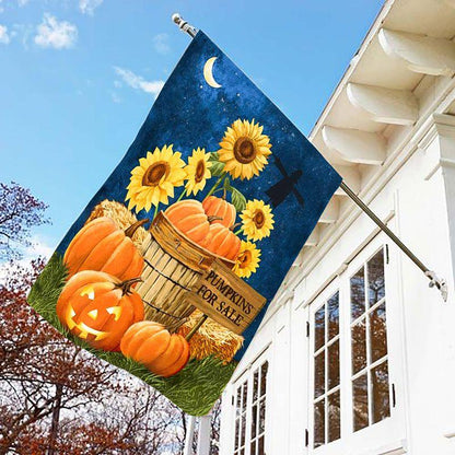 Pumpkins for Sale - Sunflowers Flag