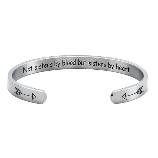 “Not Sisters By Blood But Sisters By Heart” Bracelet